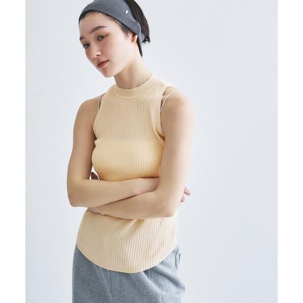 ニット セーター rib highneck pullover レディース