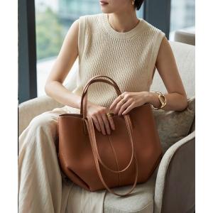 トートバッグ 「DELI by」ニュアンスフォルムレザートート レディース