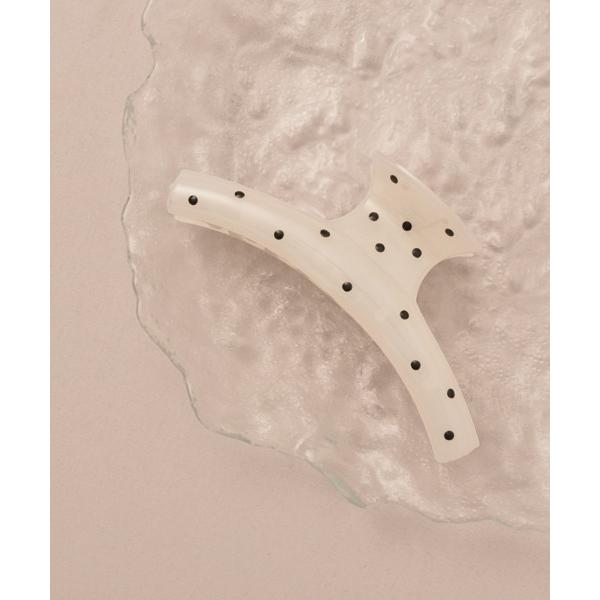ヘアクリップ 「float」ドット柄 バンスクリップ