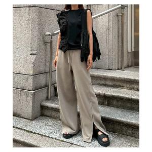 tシャツ ラッフルディテールスリーブレスTシャツ / Ruffle Detail Sleeveless T-Shirt レディース
