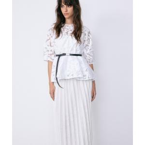 ブラウス シャツ シアージャカードブラウス / Sheer Jacquard Blouse レディース