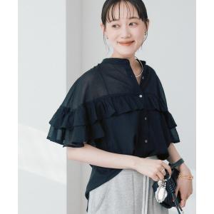 ブラウス シャツ 予約「大好評につき新色検討中！/通気性/体型カバー」ティアードフリルブラウス レディース