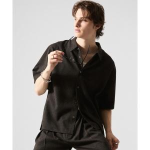 シャツ 半袖 「CLEL」Linen Blend Short Sleeve Shirt / リネンブレンド 半袖シャツ メンズ レディース