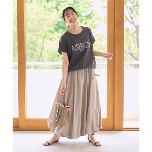 セットアップ 夏 Americana × THOUSAND MILE × FREAK'S STORE/アメリカーナ × サウザンドマイル 別注 フレンチスリーブTシャツ スカートセットアップ/…