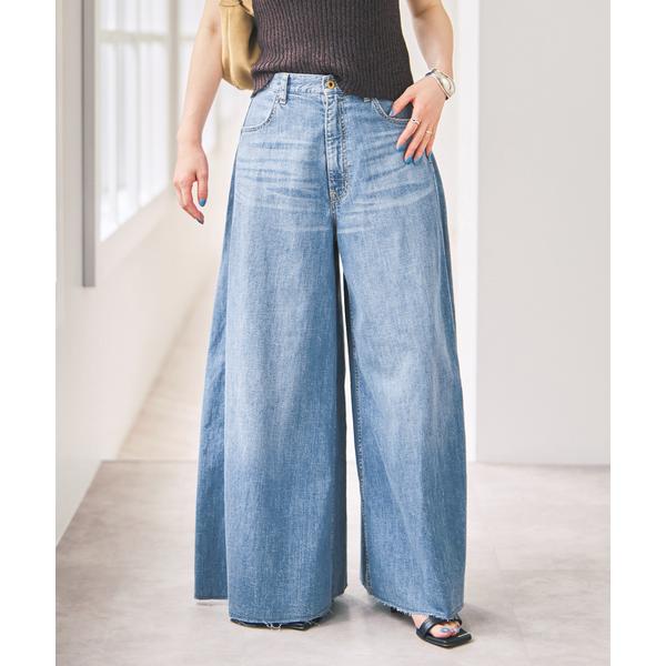 ワイドパンツ ジーンズ デニム デニムパンツ 5 1/2 8oz FLARE-LINE DEIM レ...