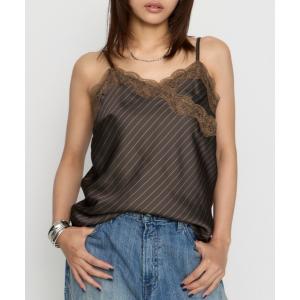 キャミソール STRIPE SATIN キャミソール