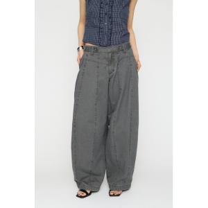 ワイドパンツ カーゴパンツ BARREL LEG MILITARY パンツ レディース
