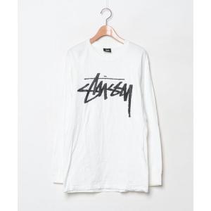 「STUSSY」 長袖Tシャツ S ホワイト メンズ