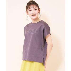 「en recre」 半袖Tシャツ 2 チャコール レディース