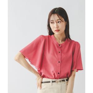 「GLOBAL WORK」 半袖ブラウス MEDIUM ピンク レディース