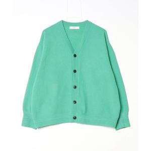 「INHERIT」 ニットカーディガン M グリーン メンズ