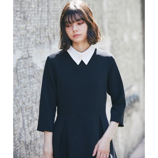「SMILE ORCHID」 長袖ワンピース M ブラック レディース