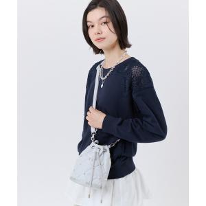レスポートサック ショルダーバッグ バッグ DRAWST BUCKET W PEARLS ミストグレーパール レディース