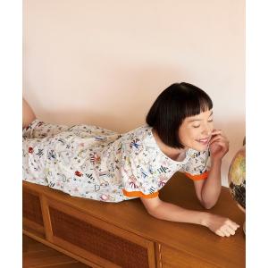 パジャマ ルームウェア 綿100%(本体)　パジャマ　4分袖　6分丈 レディース