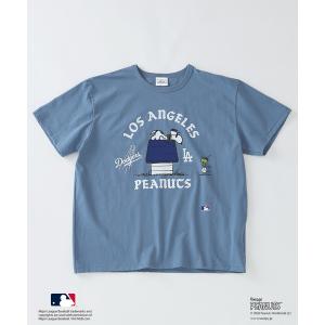 tシャツ PEANUTS / ピーナッツ 別注 MLB ベースボール プリントTシャツ メンズ