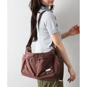 ショルダーバッグ バッグ ２ポケットナイロンショルダーバッグ レディース