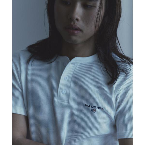 tシャツ NAUTICA/ノーティカ Essential タイトフィット S/S ヘンリーネック ワ...