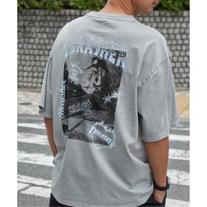 tシャツ 「THRASHER ／スラッシャー」ピグメントフォトプリントT メンズ