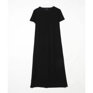 「LEANN MOMENT」 半袖ワンピース M ブラック レディース