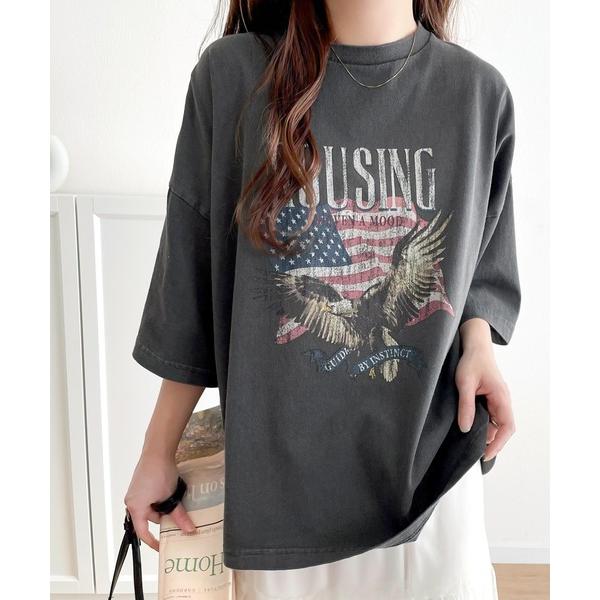 「Java」 半袖Tシャツ SMALL グレー レディース