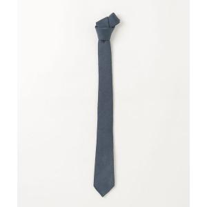 「Dior homme」 シルク 刺繍ネクタイ - ネイビー メンズ