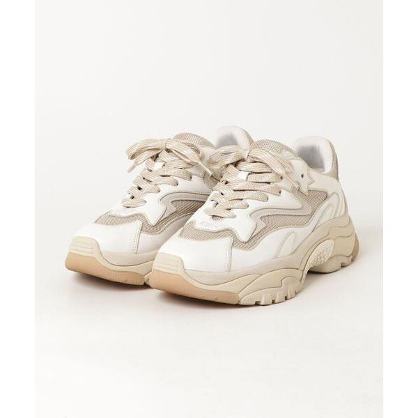 「ASH」 ローカットスニーカー 39 ホワイト×ゴールド レディース