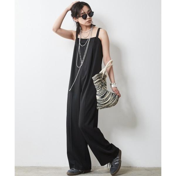 「CHIC STYLE」 オーバーオール M ブラック レディース