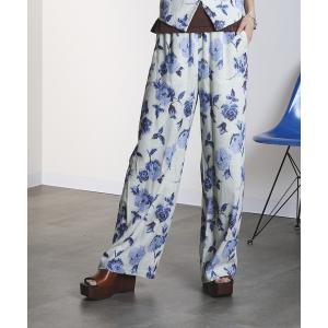 パンツ ROSE PRINT PANTS レディース