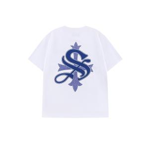 tシャツ Tシャツ｜Cross Tee White ＆ Blue (Slim Silhouette)｜SUPPLIER メンズ レディース