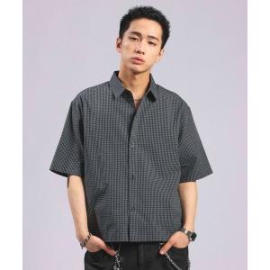 シャツ Mini Check Short Shirt/ミニチェック柄ショートシャツ メンズ