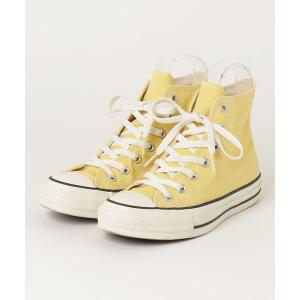 「CONVERSE」 ハイカットスニーカー 24.5cm イエロー レディース