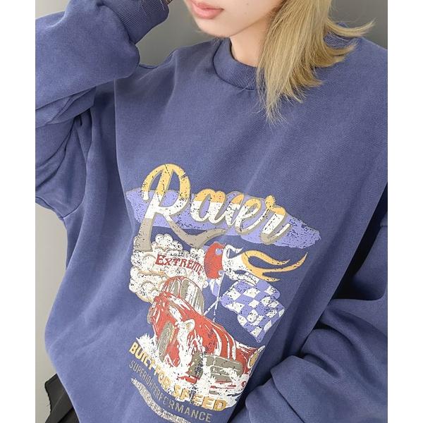 「Java」 スウェットカットソー LARGE パープル メンズ