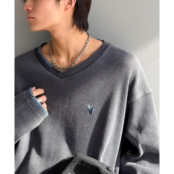 「Java」 長袖Tシャツ SMALL チャコールグレー メンズ