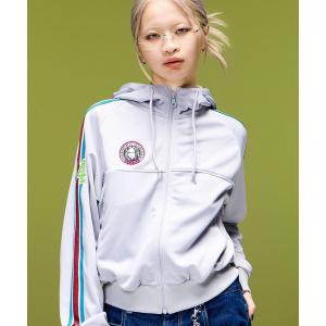 パーカー LOGO PATCHED ZIP UP JERSEY COMPACT HOODIE レディース メンズ