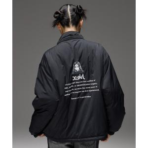 コート アウター FACE EMBROIDERED PATCH REVERSIBLE JACKET レディース メンズ