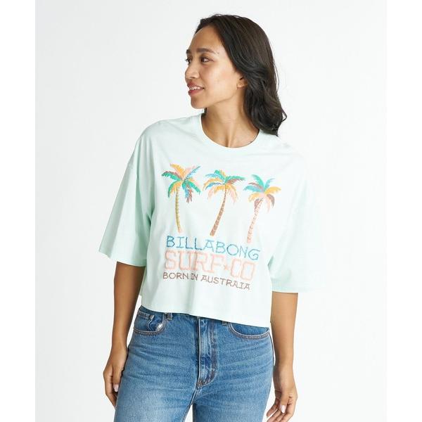 tシャツ 半袖 BILLABONG ウィメンズ FOUND IT PARADISE LS CROPP...