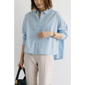 ブラウス シャツ コットンストライプシャツ レディース