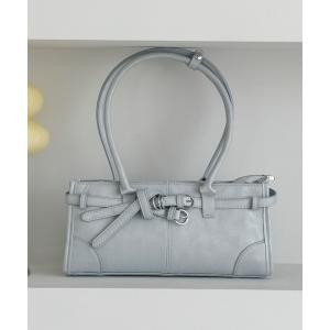 ハンドバッグ ベルト付きナローハンドルBAG