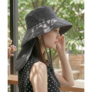 帽子 ハット uvカット 紫外線カット レディース 「UVカット99.9％・UPF50+・接触冷感・撥水」首元までしっかり守れる。ネックカバー付きで毎日の紫外線対…
