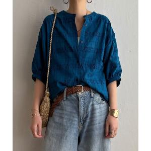 ブラウス シャツ 3WAYシャドーチェックブラウス レディース