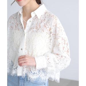 ブラウス シャツ 「ＭＦＭ」レーススカラップシャツ レディース