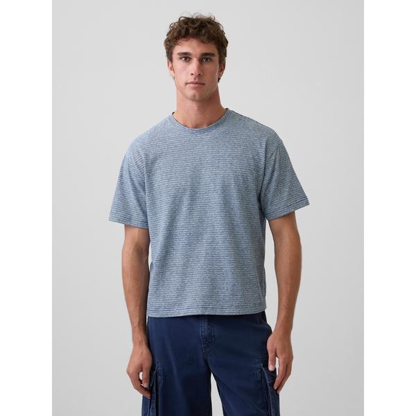 tシャツ コットンリネン オーバーサイズ クロップドTシャツ メンズ レディース