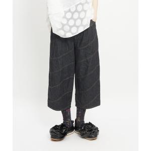 ワイドパンツ ジーンズ デニム デニムパンツ マーブルデニムパンツ レディース メンズ