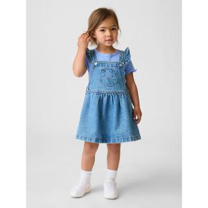 ジャンパースカート くまさん ポケット デニム サロペットスカート (幼児・ベビー) キッズ 子供服 女の子