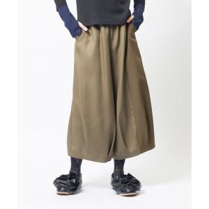 ワイドパンツ パンツ ヘムタックツイルパンツ レディース メンズ