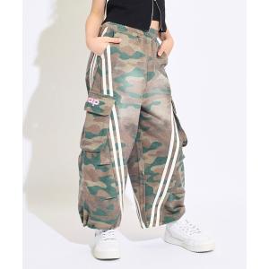 パンツ サイドライン カーゴ スウェットパンツ キッズ 子供服 女の子