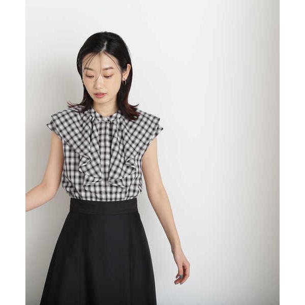 「NATURAL BEAUTY BASIC」 ノースリーブブラウス FREE ブラック系その他 レデ...