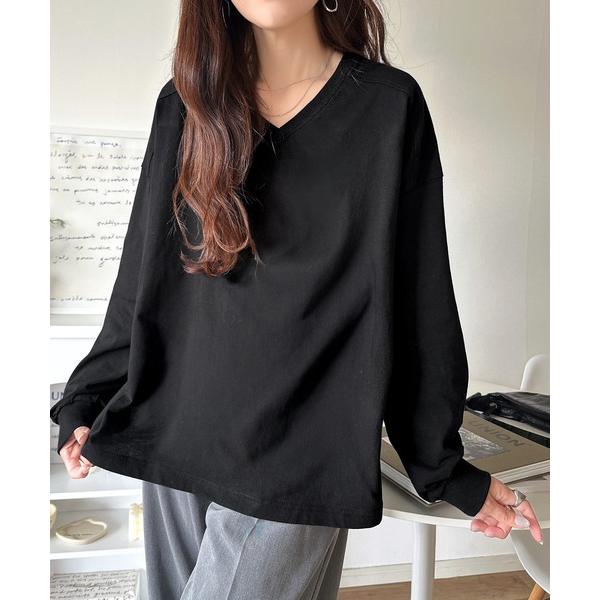 「Java」 長袖カットソー X-LARGE ブラック レディース
