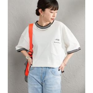 tシャツ 「MANHATTAN PORTAGE/マンハッタンポーテージ」 ワンポイントロゴ リンガーポケット 鹿の子Tシャツ レディース メンズ