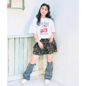 スカート 「LTXC」カモフラティアードカットミニスカート キッズ 子供服 女の子｜ZOZOTOWN Yahoo!店